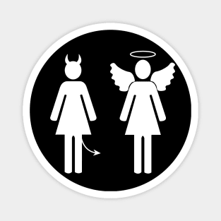 Angel and demon couple Magnet